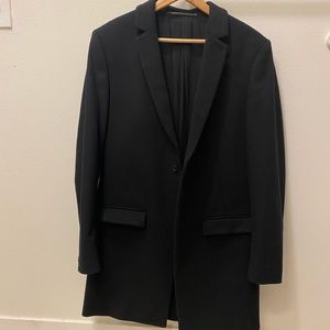 All Saints Wool Pea Coat - Black - Forty